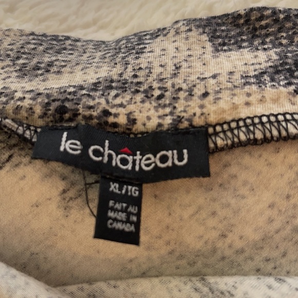 Selling le chateau skirt size XL black gray white - Picture 2 of 2